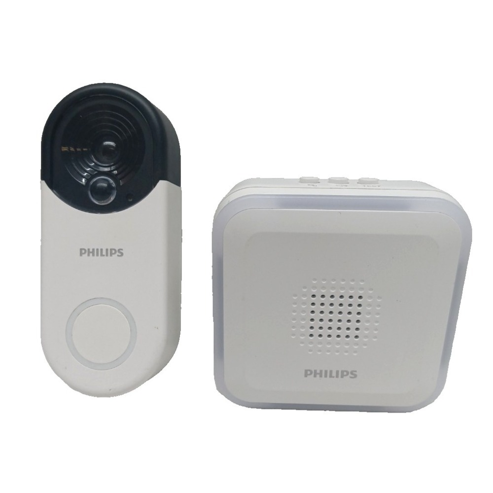 Philips Wireless Security Doorbell Chime Kit, Decoy Camera, Motion-Activated